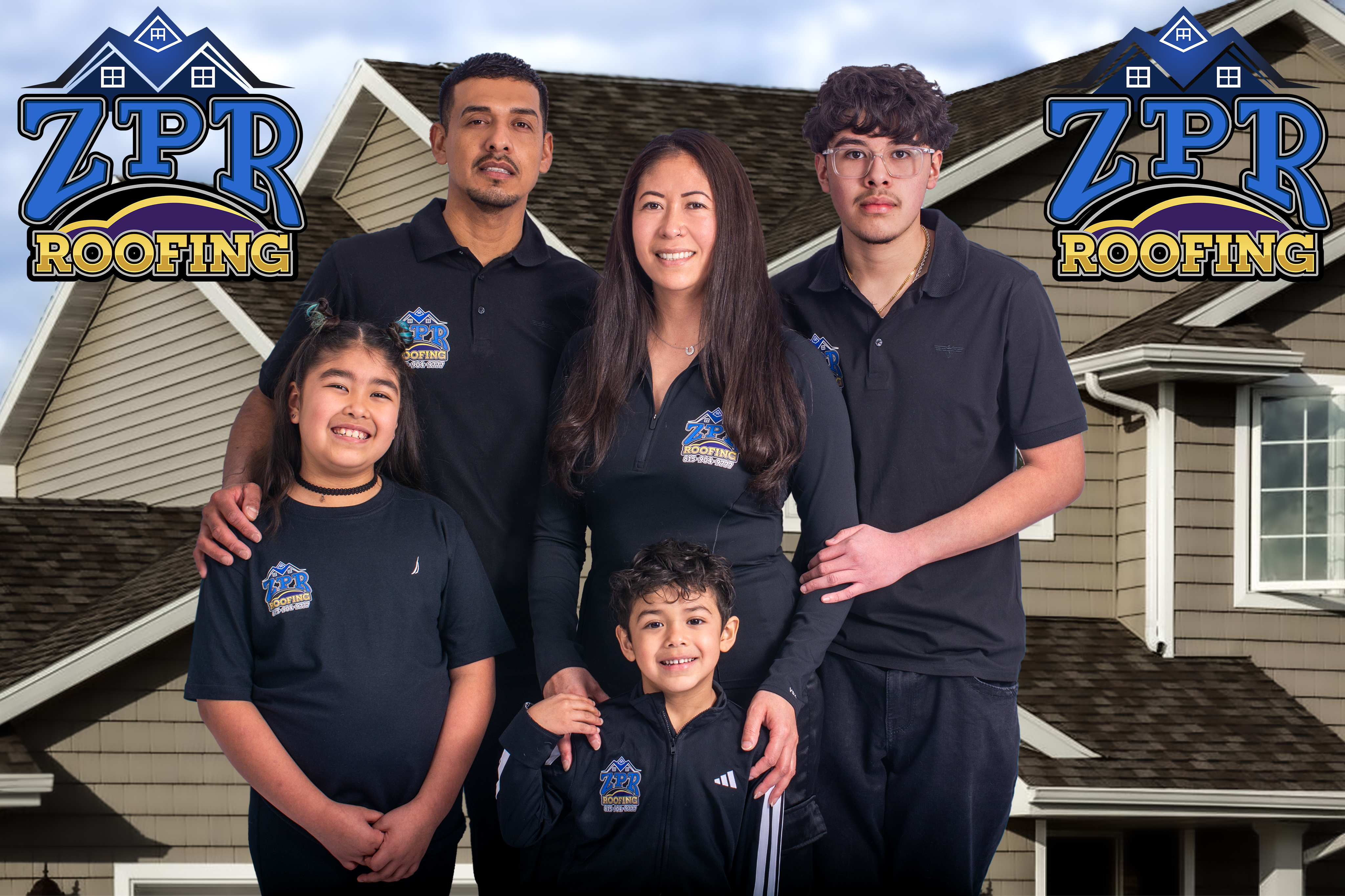 ZPR Roofing team working on a project